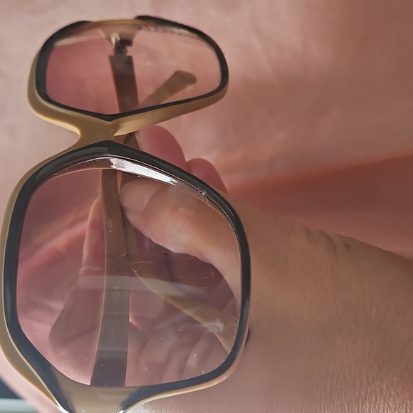 Italy Marked 70s unisex 2-tone large frame sunglasses leather case Unisex - Picture 8 of 16